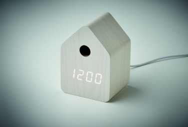Logo trade promotional items picture of: MDF cuckoo alarm clock