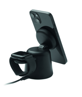 Logotrade promotional merchandise photo of: 3 in 1 wireless charger 15W