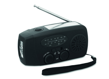 Logo trade corporate gift photo of: Portable radio SOS with LED torch