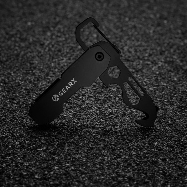 Logotrade corporate gift image of: Gear X foldable EDC tool with carabiner and parcel cutter