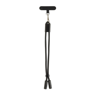 Logo trade promotional products picture of: LoopAmp RCS RPET adjustable phone wrist strap 60W cable