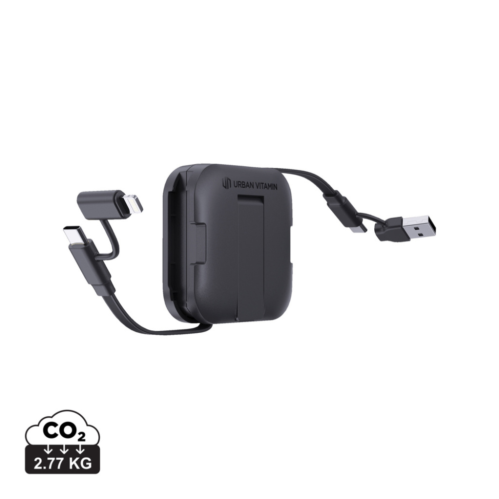 Logo trade promotional giveaways image of: Urban Vitamin San Jose 100W stand with retractable cable