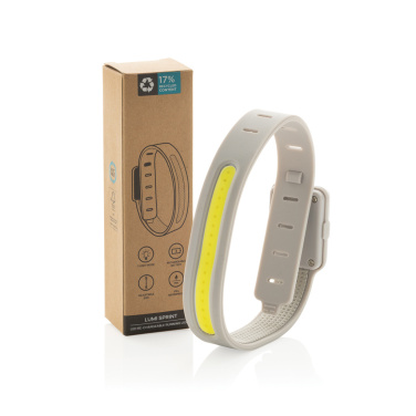 Logo trade promotional product photo of: Lumi Sprint RCS rplastic LED re-chargeable running light