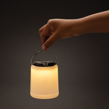 Logo trade promotional giveaway photo of: Limio RCS recycled plastic portable re-chargeable table lamp