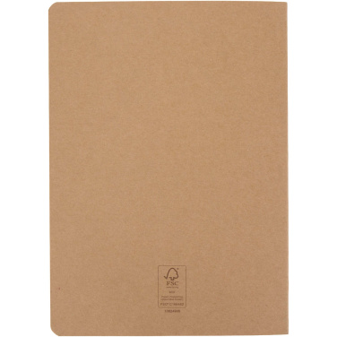 Logotrade advertising products photo of: Slyk A5 kraft cahier notebook with ruled pages