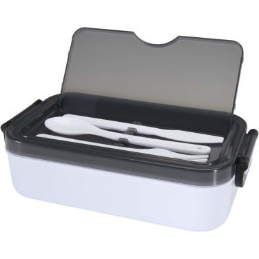 Logo trade business gifts image of: Snappy lunch box and cutlery set