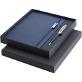 Legato Elegance A5 hard cover notebook and rollerball pen set, Ocean Blue2 / White