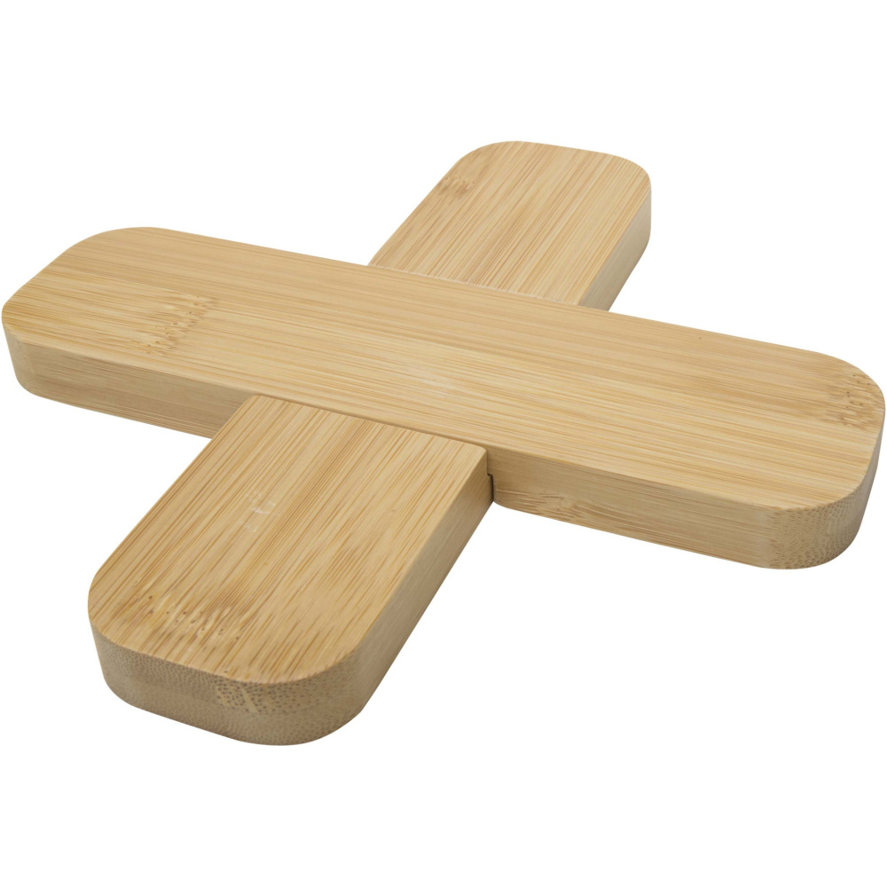 Logotrade promotional giveaways photo of: Croc bamboo trivet - large