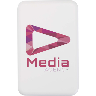 Logo trade corporate gifts image of: Acrab 10.000 mAh 15W magnetic wireless power bank with 20W PD - made from recycled plastic