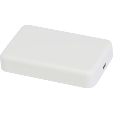Logotrade promotional giveaways photo of: Acrab 10.000 mAh 15W magnetic wireless power bank with 20W PD - made from recycled plastic