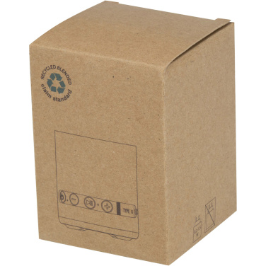 Logo trade promotional item photo of: Hunor 3W recycled plastic wireless speaker