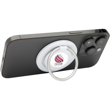 Logo trade promotional giveaways picture of: Albali recycled plastic magnetic phone holder with ring stand