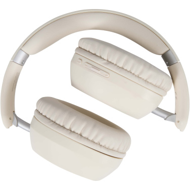 Logo trade promotional gifts picture of: Hoggar recycled plastic over-ear foldeable ANC and ENC headphones