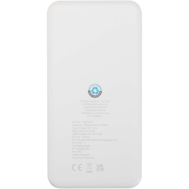 Logotrade advertising product picture of: Intan 10.000 mAh 10W recycled plastic power bank