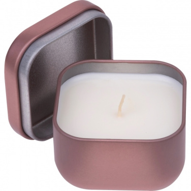 Logo trade advertising product photo of: Candle in tin PRAGUE