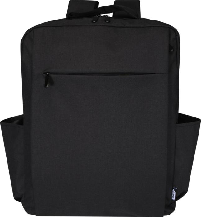 Logotrade corporate gift picture of: Libra 15” GRS recycled laptop backpack 15L