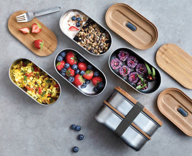 Logo trade business gift photo of: Black+Blum Stainless Steel Double Bento Box