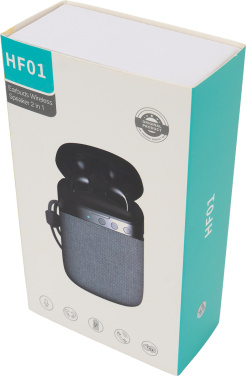 Logotrade advertising product image of: Bluetooth Speaker HF01 with Built-in Earbuds 2 in 1
