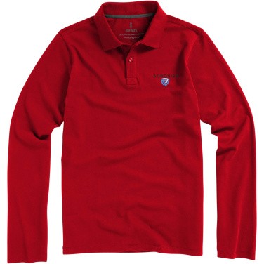 Logo trade promotional gift photo of: Oakville long sleeve men's polo