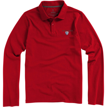 Logo trade promotional items image of: Oakville long sleeve men's polo