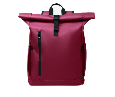 Logotrade advertising products photo of: Rolltop laptop rucksack 600D