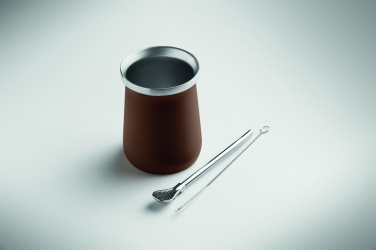 Logo trade business gifts image of: Yerba mate tea cup
