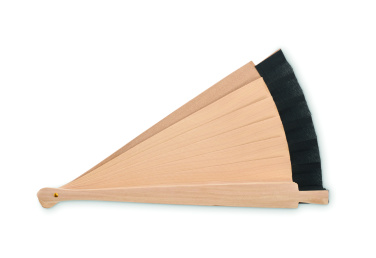 Logo trade advertising products picture of: Wooden hand fan