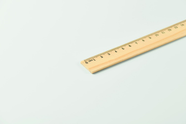 Logo trade promotional item photo of: Wooden ruler 20cm