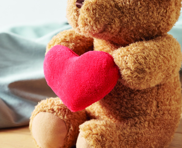 Logotrade promotional items photo of: Teddy bear with heart 23cm