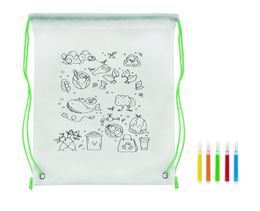 Logotrade advertising product picture of: Non woven kids bag with pens