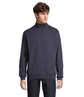 Logo trade promotional giveaway photo of: CONRAD Sweat Zip Collar