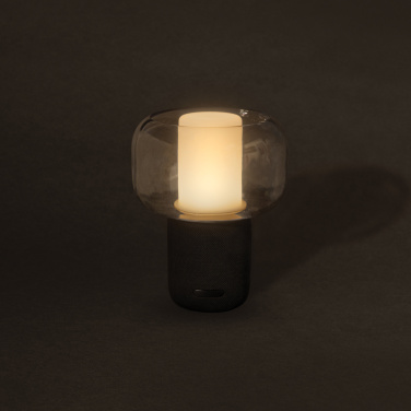 Logo trade promotional gifts image of: Lux RCS recycled plastic 10W speaker lamp