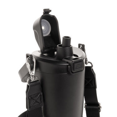 Logotrade promotional giveaway image of: Avira Ayala RCS re-steel duosip lockable crossbody tumbler