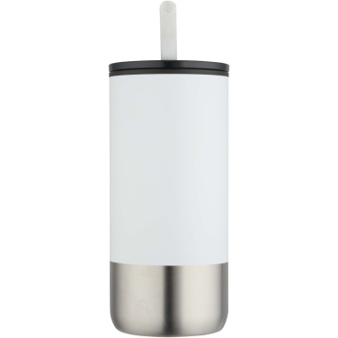 Logotrade business gift image of: Grayson 480 ml RCS recycled insulated tumbler with straw