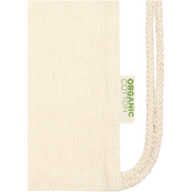 Logotrade promotional merchandise picture of: Odisha 100 g/m² OCS organic drawstring bag 5L
