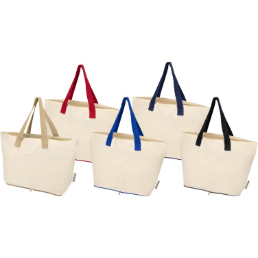 Logotrade promotional item picture of: Sierra 140 g/m² GRS recycled foldable cotton tote bag 7L