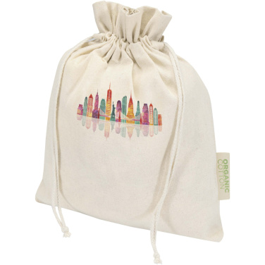 Logo trade promotional gift photo of: Odisha 140 g/m² OCS organic gift bag - 30 x 25 cm