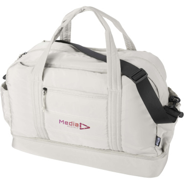Logo trade promotional products picture of: Puffer GRS recycled duffel bag with insulated bottom 30L