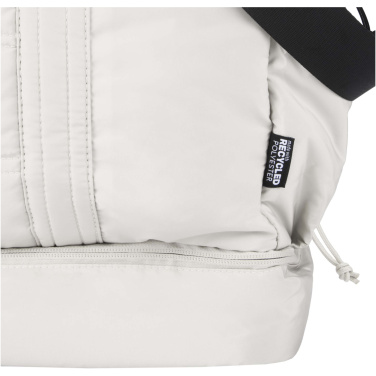 Logotrade promotional gift image of: Puffer GRS recycled duffel bag with insulated bottom 30L