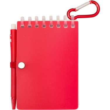 Logotrade promotional product image of: Lig Mini recycled outdoor soft cover notebook and ballpoint pen set (black ink)
