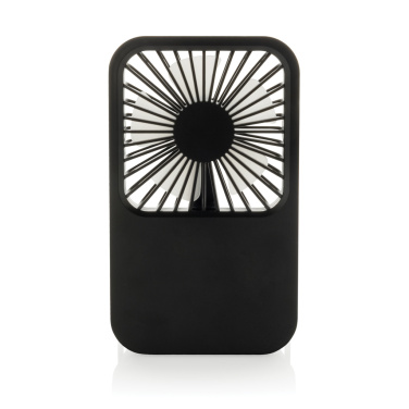 Logo trade corporate gifts picture of: Aervina RCS recycled plastic re-chargeable desk fan