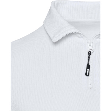 Logotrade corporate gift image of: Zeus long sleeve unisex half zip polo