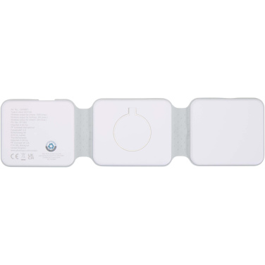 Logotrade promotional gifts photo of: Armus 3-in-1 15W recycled plastic foldable wireless charger