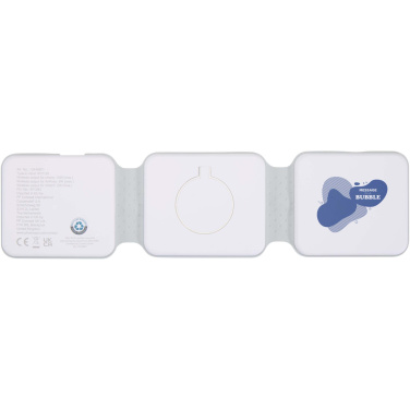 Logotrade promotional item picture of: Armus 3-in-1 15W recycled plastic foldable wireless charger