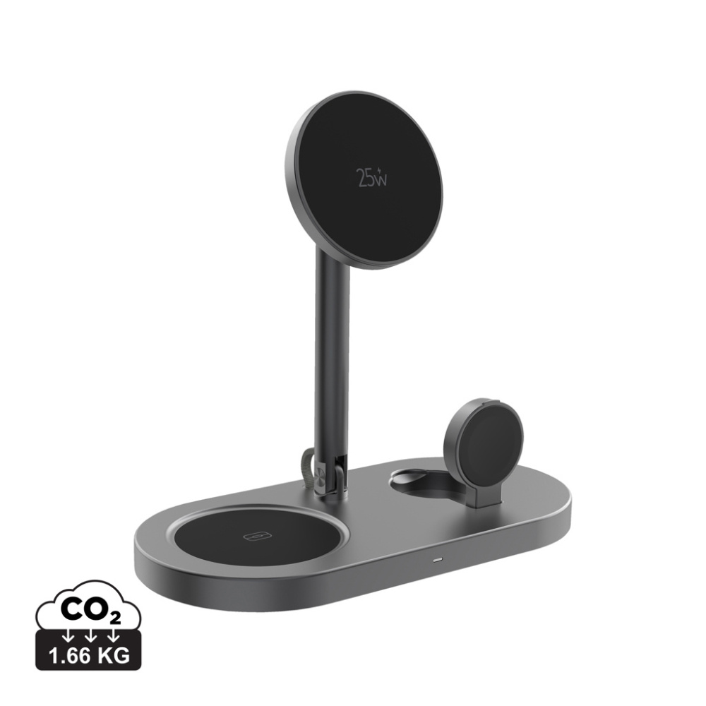 Logo trade promotional merchandise photo of: Quantum RCS ultra-fast 25W Magnetic desk wireless Charger