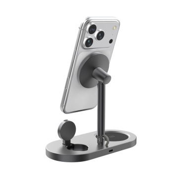 Logo trade promotional merchandise image of: Quantum RCS ultra-fast 25W Magnetic desk wireless Charger