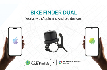 Logotrade corporate gift image of: Bike finder Dual RCS bike bell with worldwide locating