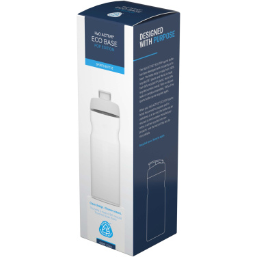 Logotrade promotional merchandise image of: H2O Active® Eco Base 650 ml flip lid sport bottle