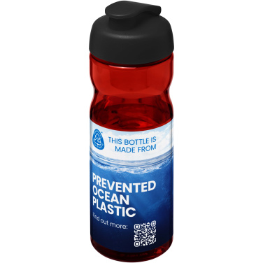Logo trade promotional product photo of: H2O Active® Eco Base 650 ml flip lid sport bottle