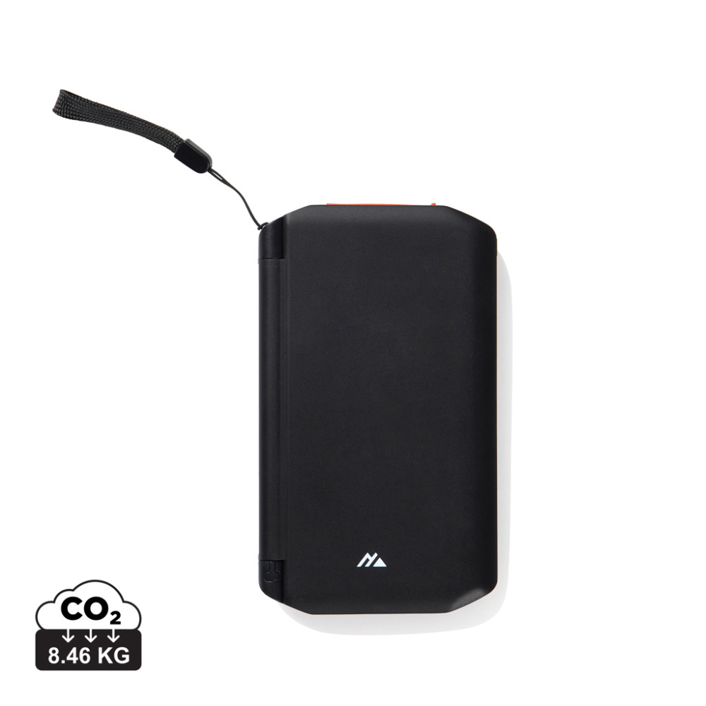 Logo trade corporate gifts image of: Nordic Drift Titan 10.000mAh solar powerbank with 3 panels